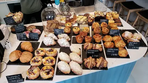 Bakery display table